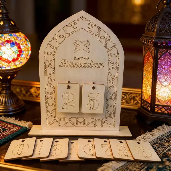 Beige_Arch_Shape_Diy_Ramadan_Pine_Wood_Countdown_Calendar_Diy_And_Craft