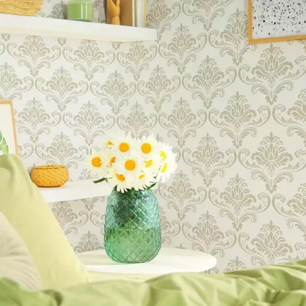 White_Extra_Large_Damask_Floral_Stencil_Reusable_Pet_Template_Home_Decor