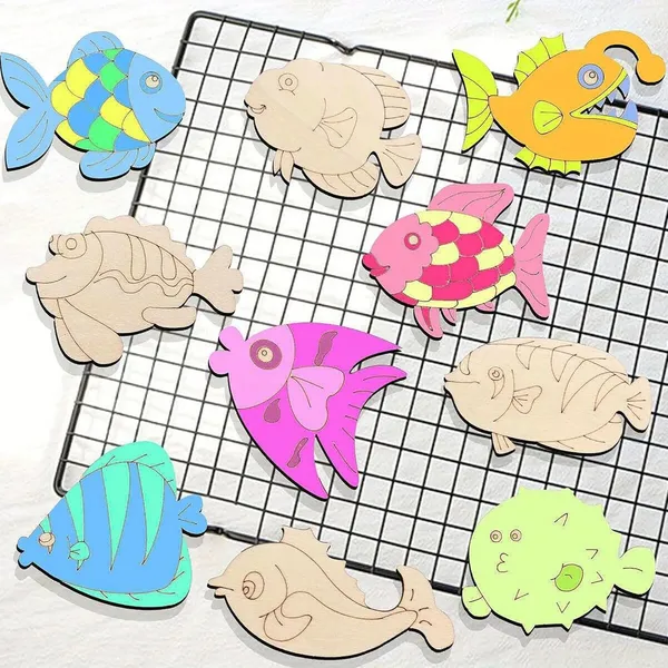 Beige_Wooden_Random_Fish_Cutouts_Diy_And_Craft