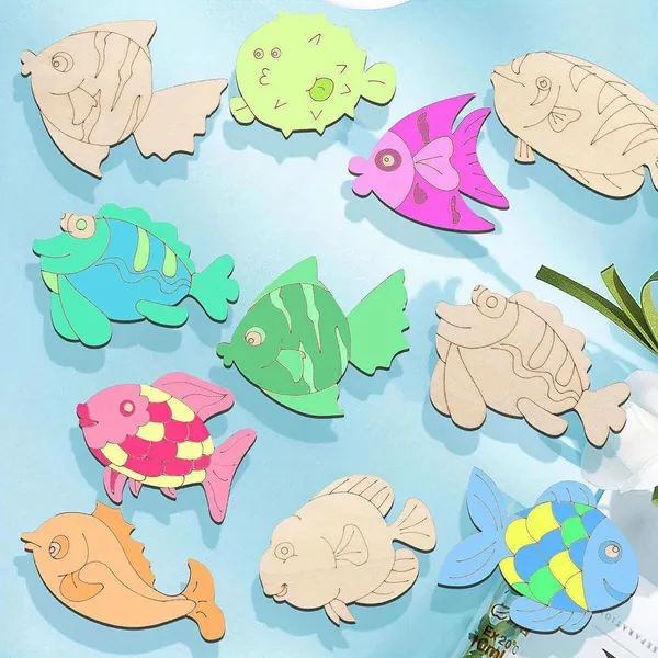 Beige_Wooden_Random_Fish_Cutouts_Diy_And_Craft