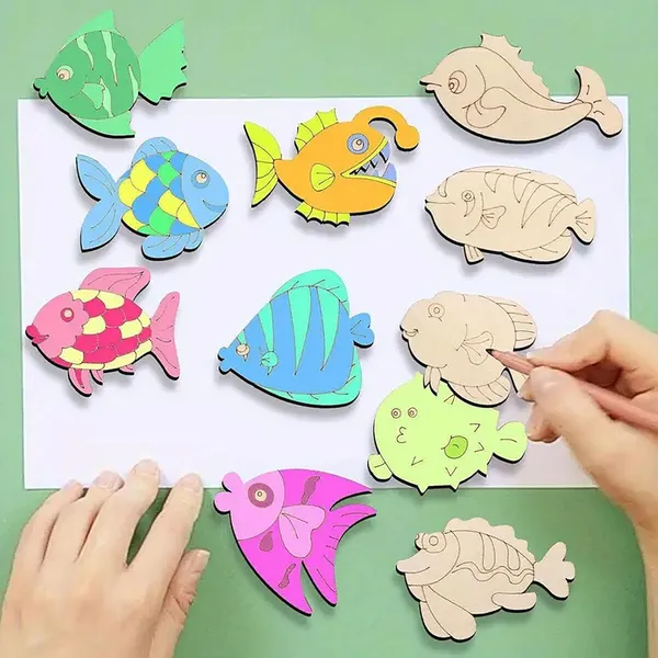 Beige_Wooden_Random_Fish_Cutouts_Diy_And_Craft