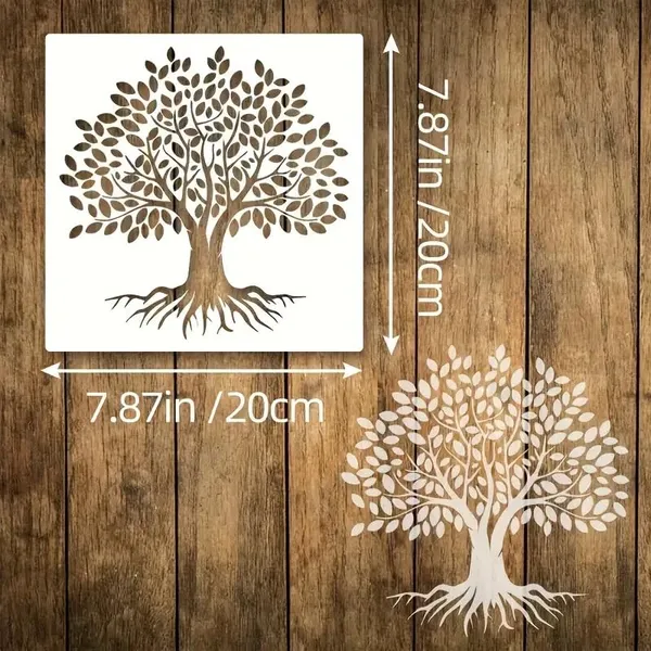 White_Tree_Life_Stencil_Templates_Reusable_Plastic_Art_Templates_Diy_And_Craft