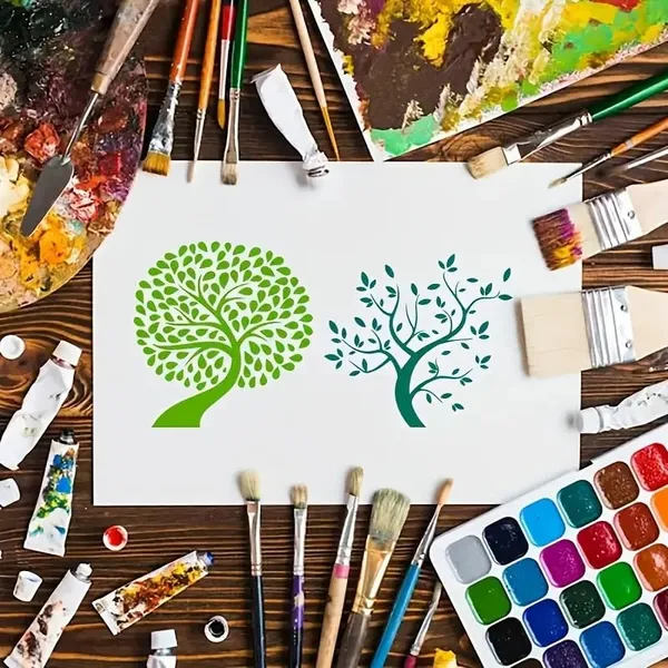 White_Tree_Life_Stencil_Templates_Reusable_Plastic_Art_Templates_Diy_And_Craft