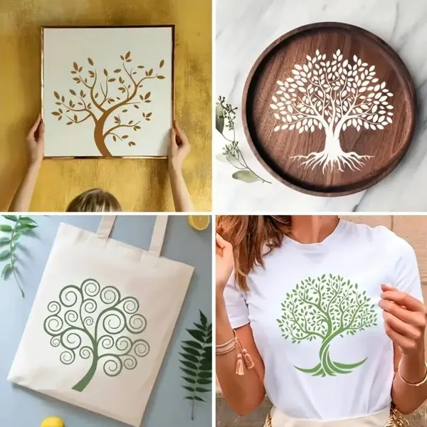White_Tree_Life_Stencil_Templates_Reusable_Plastic_Art_Templates_Diy_And_Craft