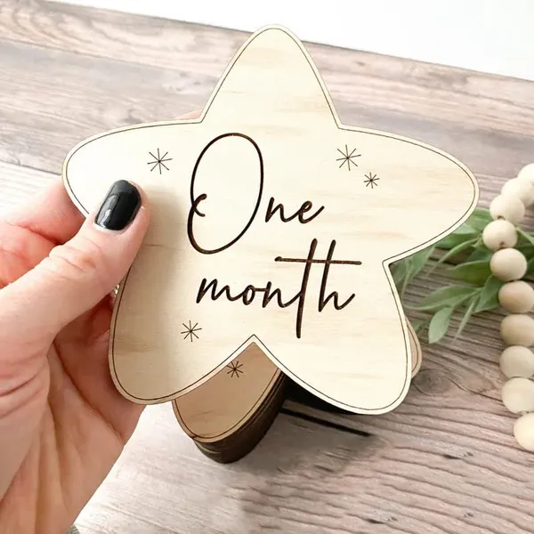 Beige_Pieces_Wooden_Star_Nursery_Milestone_Baby