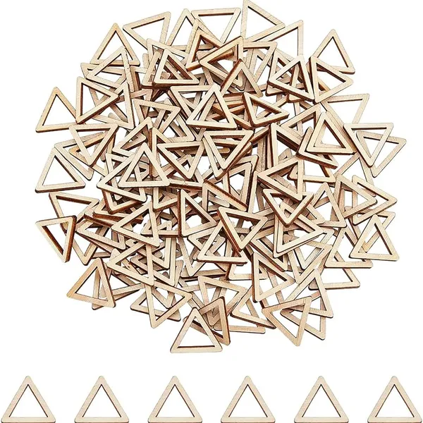 Beige_Triangle_Wood_Linking_Rings_Diy_And_Craft