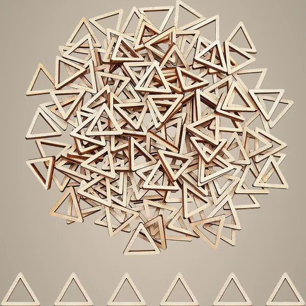 Beige_Triangle_Wood_Linking_Rings_Diy_And_Craft