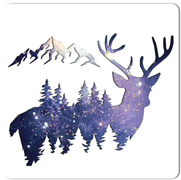 White_Sika_Deer_Stencil_Template_Elk_Animal_Template_Diy_And_Craft