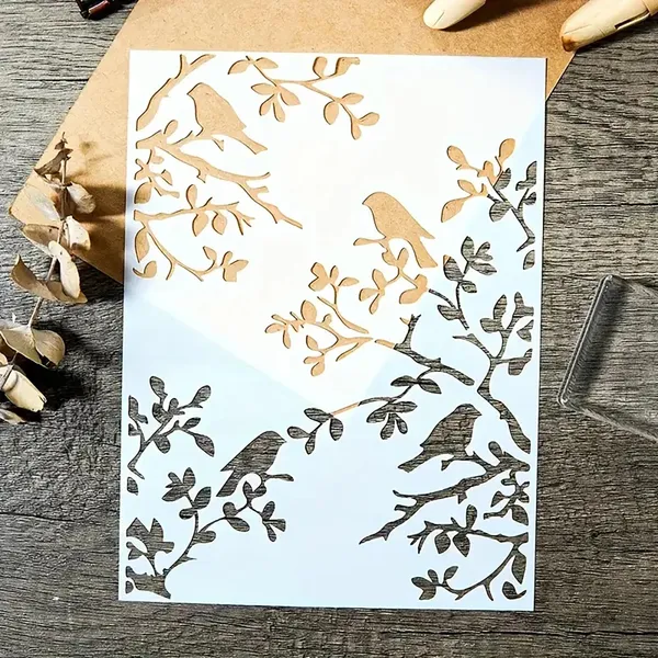 White_Bird_And_Tree_Stencil_Diy_And_Craft