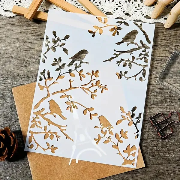 White_Bird_And_Tree_Stencil_Diy_And_Craft