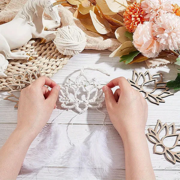 Beige_Wooden_Lotus_Cutouts_Floral_Shapes_Diy_And_Craft