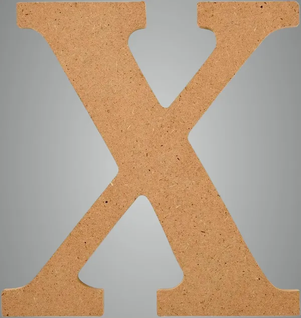 Brown_Mdf_Wooden_Alphabet_Letter_X