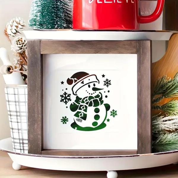 White_Christmas_Cutout_Stencil_Reusable_Snowman_General