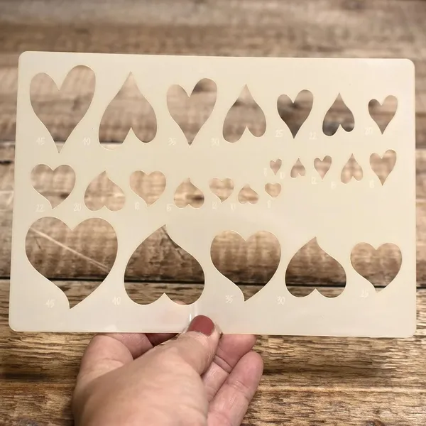 White_Geometric_Shape_Stencils_Reusable_Plastic_Template_Diy_And_Craft