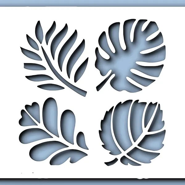 White_Leaf_Stencil_Reusable_Plastic_Stencil_Diy_And_Craft