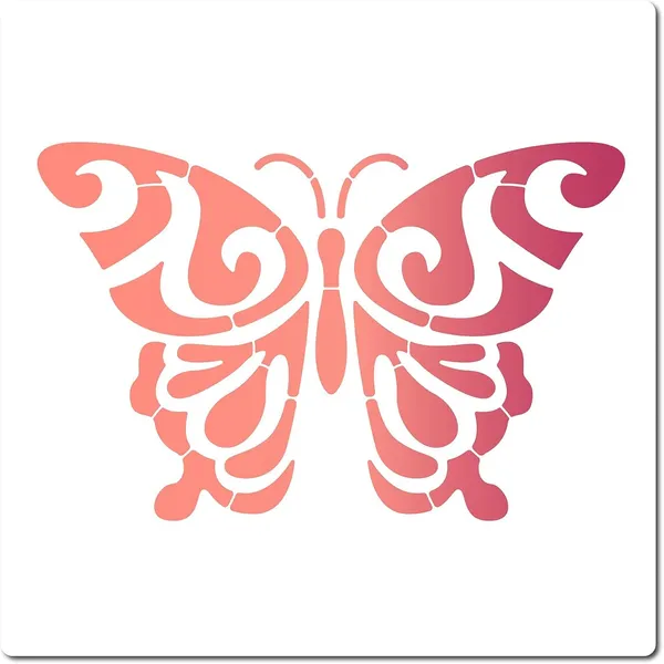 White_Butterfly_Mandala_Stencil_Reusable_Plastic_Template_Diy_And_Craft