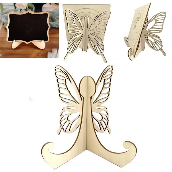 Beige_Wooden_Mini_Easels_Or_Stand_Plate_Holders_To_Display_Pictures_Or_Other_Items_At_Weddings_Home_Decor
