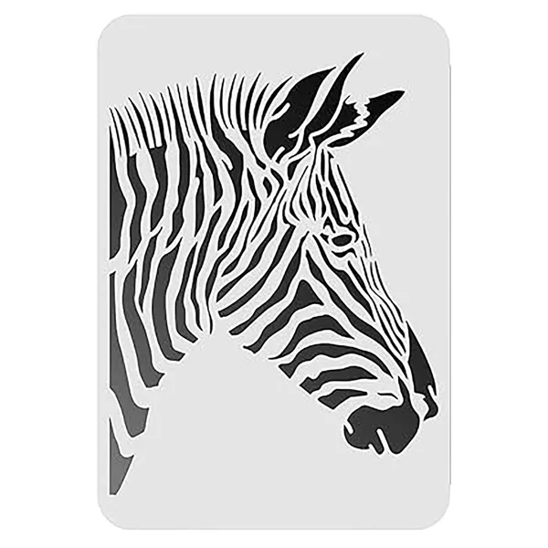White_Zebra_Stencil_Plastic_Animal_Painting_Template_Home_Decor
