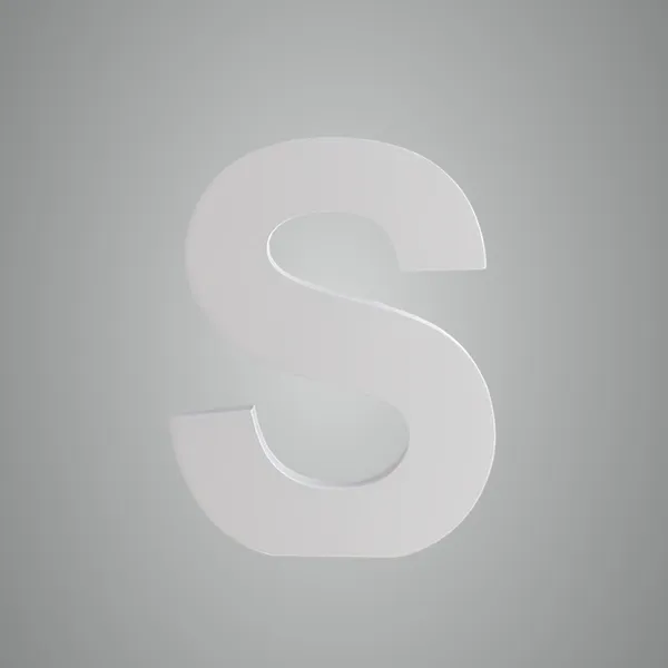 White_Standing_Letters_S_Decoration_Pvc_Block