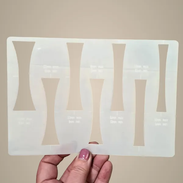 White_Geometric_Shape_Stencils_Reusable_Plastic_Template_Diy_And_Craft