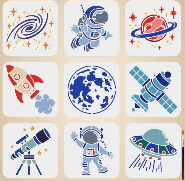White_Space_Astronaut_Stencils_Cm_Diy_And_Craft