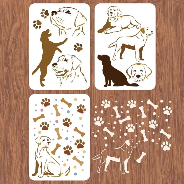White_Labrador_Dog_Wall_Stencils_Diy_And_Craft
