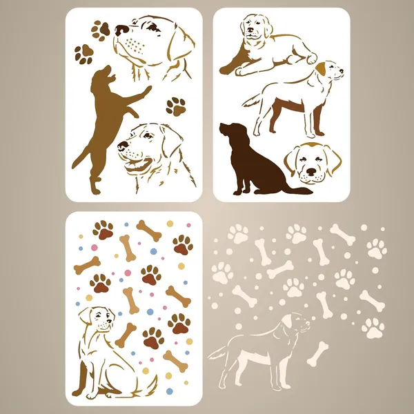 White_Labrador_Dog_Wall_Stencils_Diy_And_Craft