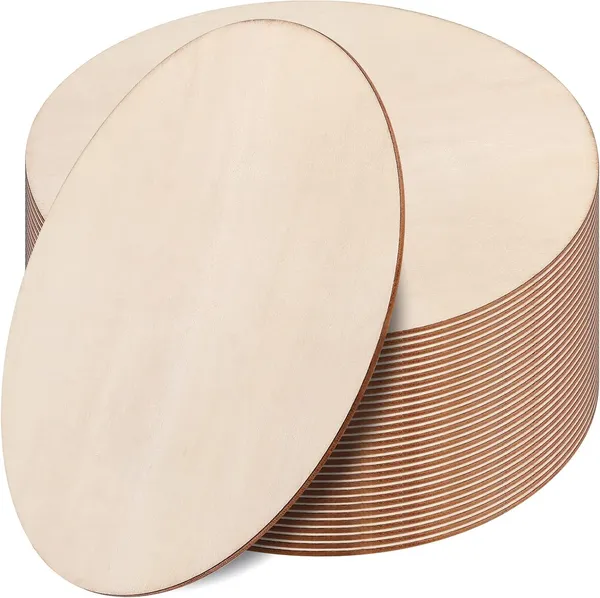 Beige_Round_Wood_Circles_Diy_And_Craft