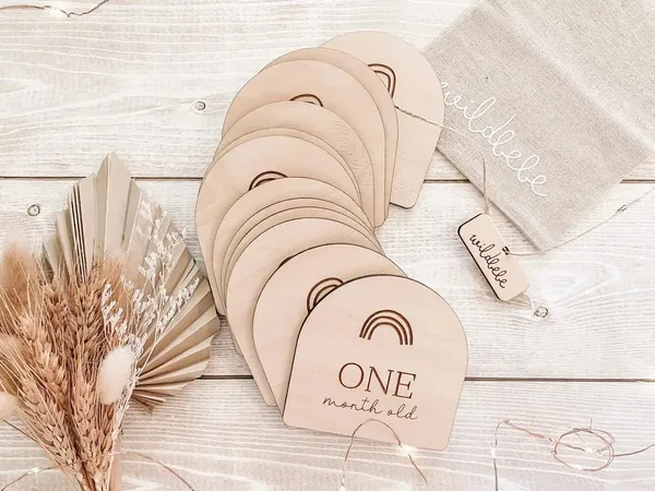 Beige_Pcs_Wooden_Baby_Milestone_Cards_Boho_Rainbow_Baby_Milestone_Plaques_Milestone_Discs_Baby_S_First_Year_Baby_Keepsake_Bag_Not_Include_Baby