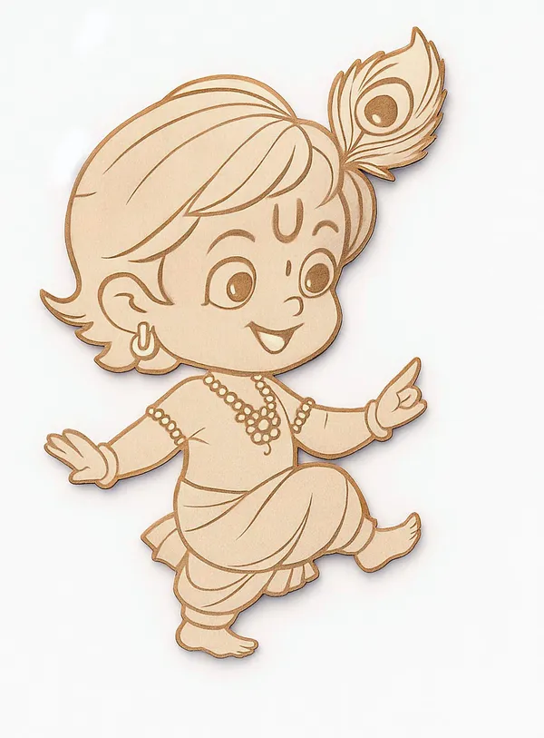 Beige_Baby_Krishna_Mdf_Cutout_Pre_Marked_Wooden_Craft_Baby
