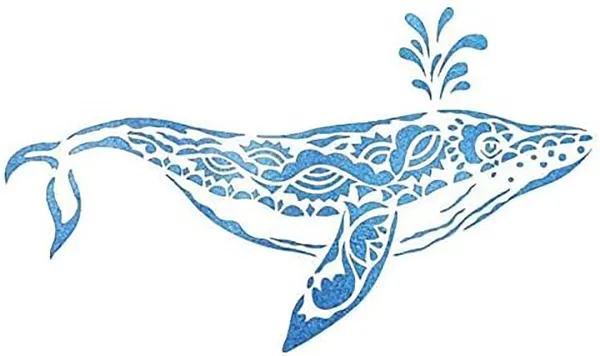 White_Whale_Animal_Stencil_Lion_Deer_Tiger_Wolf_Horse_Template_Diy_And_Craft