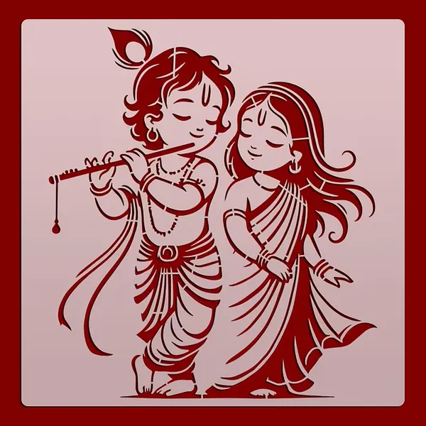 White_Couple_Flute_Hand_Stencil_Home_Decor