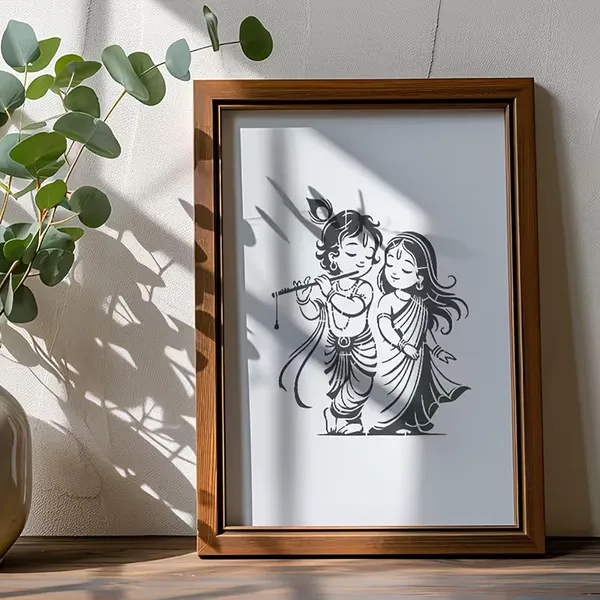 White_Couple_Flute_Hand_Stencil_Home_Decor