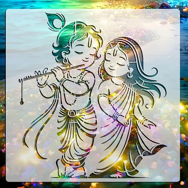 White_Couple_Flute_Hand_Stencil_Home_Decor