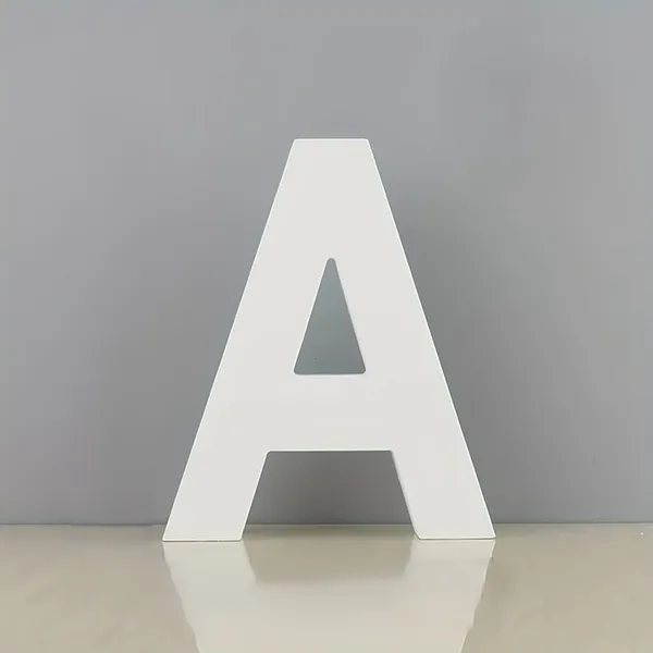 White_Standing_Letter_A_Decoration_Pvc_Alphabet_Block