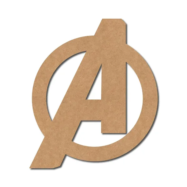 Beige_Avengers_Logo_Mdf_Cutout_Unfinished_Marvel_Wooden_Design_For_Diy_And_Craft