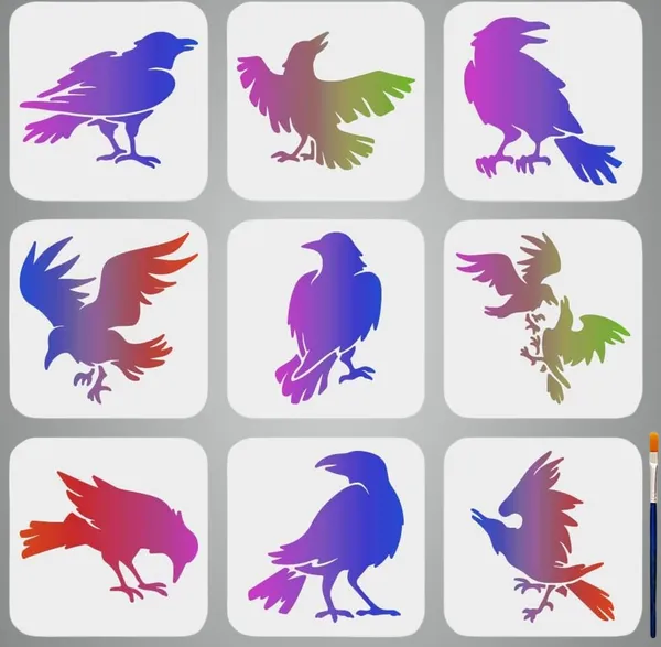 White_Crow_Stencils_Diy_And_Craft