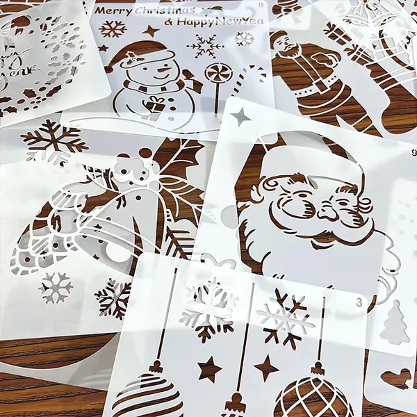 White_Christmas_Stencil_Set_Home_Decor