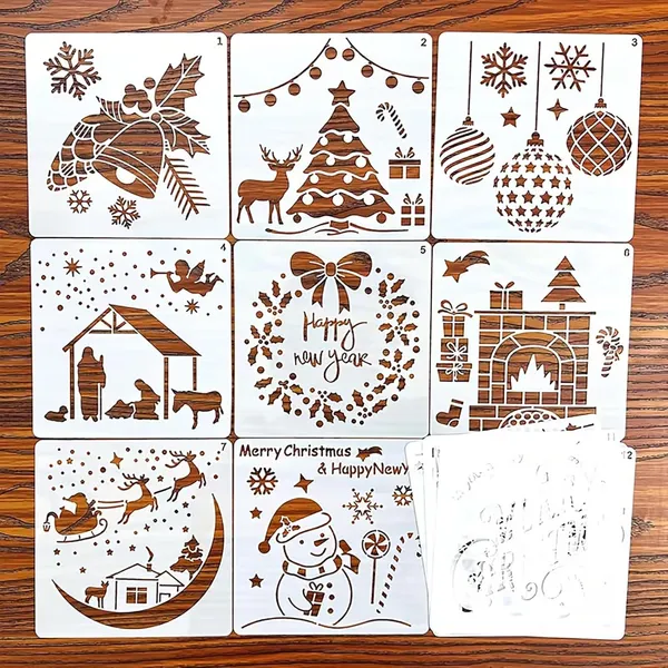White_Christmas_Stencil_Set_Home_Decor