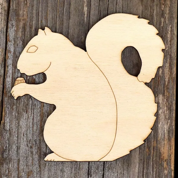 Beige_Wooden_Squirrel_Eating_Nut_Craft_Shapes_Plywood_Wildlife_Rodent_General