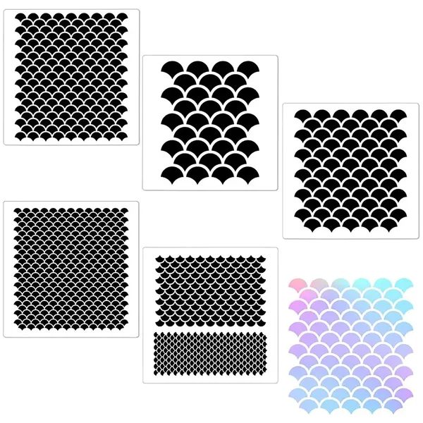 White_Mermaid_Theme_Stencil_Kids