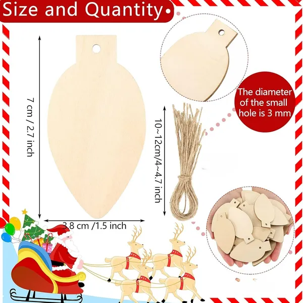 Beige_Christmas_Light_Bulb_Wooden_Slices_Diy_And_Craft