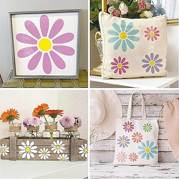 White_Flower_Stencil_Home_Decor