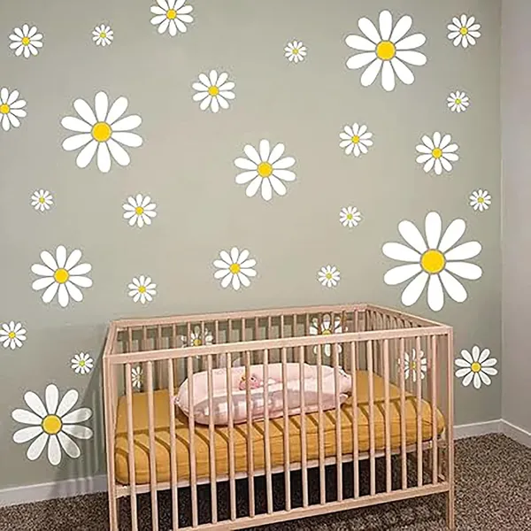 White_Flower_Stencil_Home_Decor