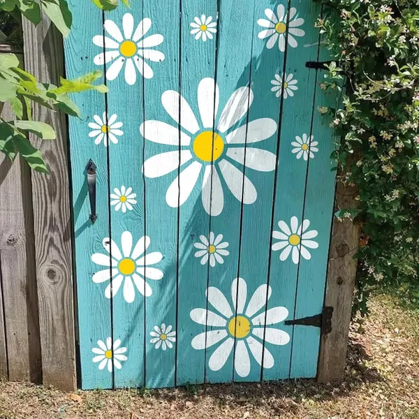 White_Flower_Stencil_Home_Decor