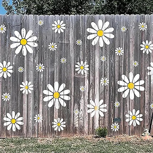 White_Flower_Stencil_Home_Decor