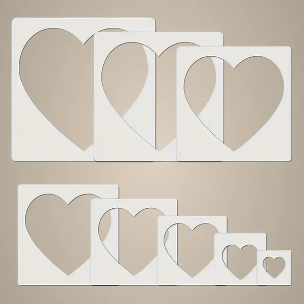 White_Heart_Stencils_Reusable_Plastic_Templates_Diy_And_Craft