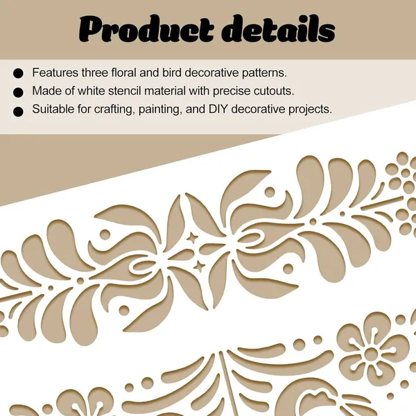 White_Floral_Painting_Stencil_Cm_Diy_And_Craft
