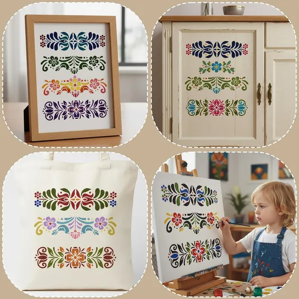 White_Floral_Painting_Stencil_Cm_Diy_And_Craft