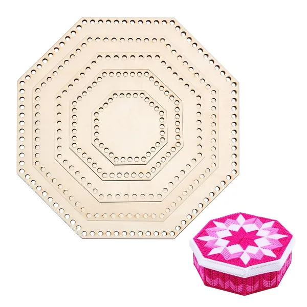 Beige_Wooden_Hexagonal_Basket_Bottom_Diy_And_Craft